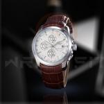 Tissot 1853 White Brown Date Chronograph Watch