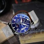 Zhidian 1858 Silver Blue Date Chronograph Watch