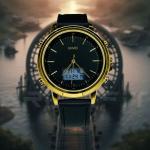 Skemi 1652 Gold Black Watch