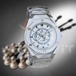 Hublot Silver Hologram Prism Chain Watch