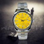 Rolex Silver Yellow Round Watch