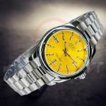 Rolex Silver Yellow Round Watch