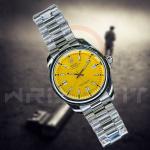 Rolex Silver Yellow Round Watch