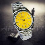 Rolex Silver Yellow Round Watch