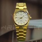 Tissot 1853 PRX Gold White Textured Dial Watch