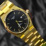 Tissot 1853 PRX Gold Black Textured Dial Watch