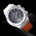 Hublot Hologram Brown Leather Strap Watch